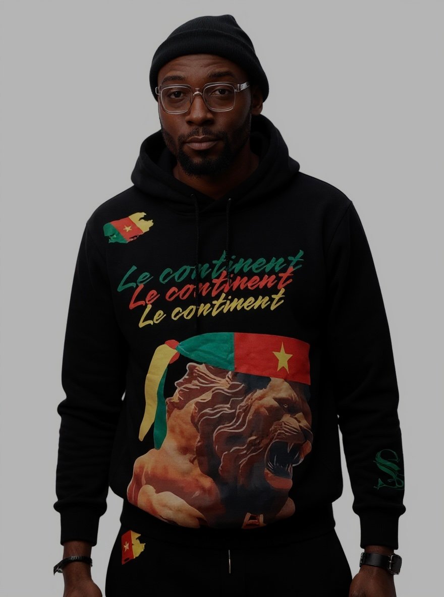 Hoodie Le Continent black color