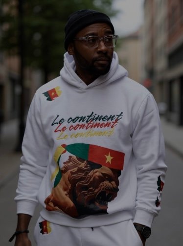 Hoodie set le continent white color