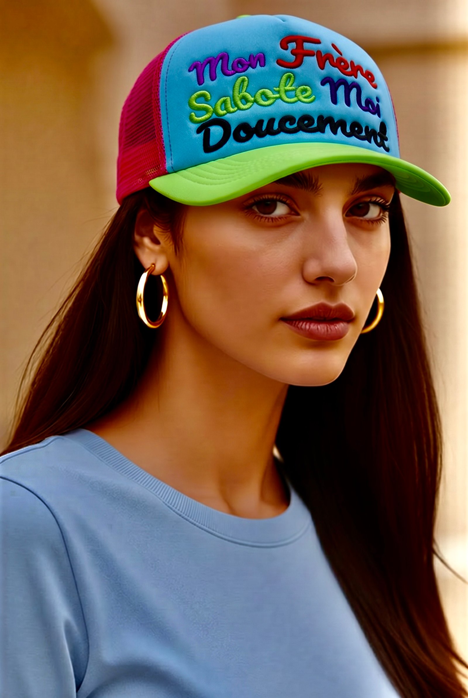 Trucker hat Mon frère Sabote moi doucement